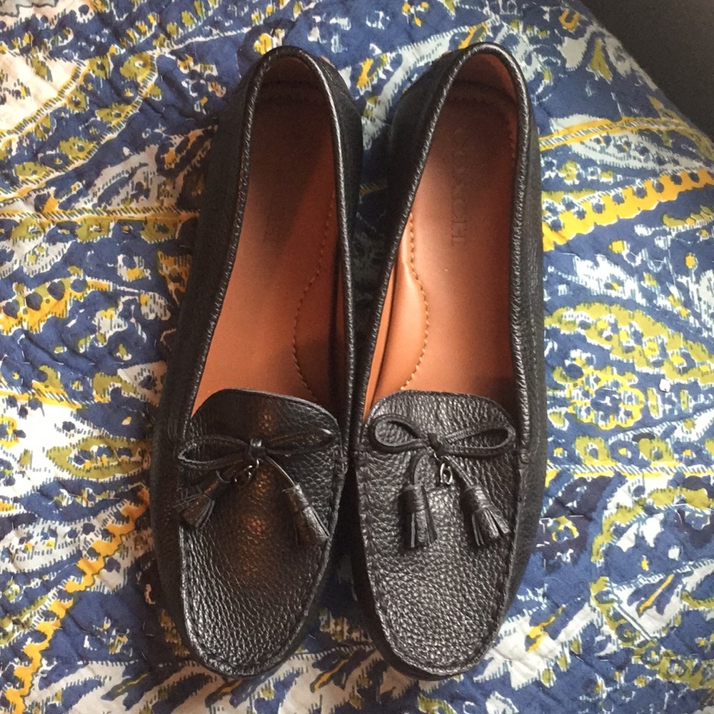 Coach leather loafers